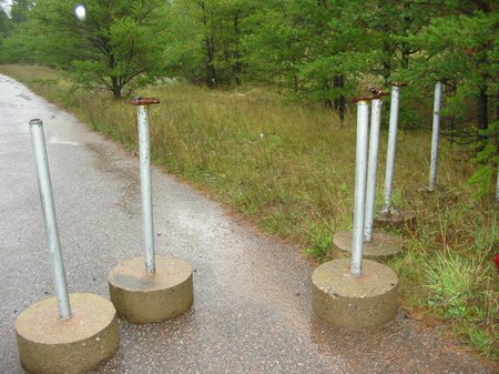Evergreen Drive-In Theatre - Poles